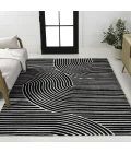 Jonathan Y SCANDINAVIAN Black SCN100F 5ft.3in. X 7ft.7in. Rect. Rug