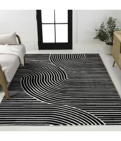 Jonathan Y SCANDINAVIAN Black SCN100F 5ft.3in. X 7ft.7in. Rect. Rug