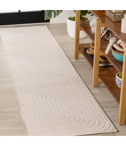 Jonathany Scandinavian SCN101A Ivory/Cream Area Rug 2 ft. X 8 ft. Runner