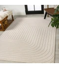 Odense Minimalist Angle Geometric Ivory/Cream 5 ft. x 8 ft. Area Rug