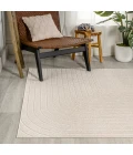 Odense Minimalist Angle Geometric Ivory/Cream 5 ft. x 8 ft. Area Rug