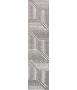 Jonathany Scandinavian SCN101B Gray/Ivory Area Rug 2 ft. X 8 ft. Runner