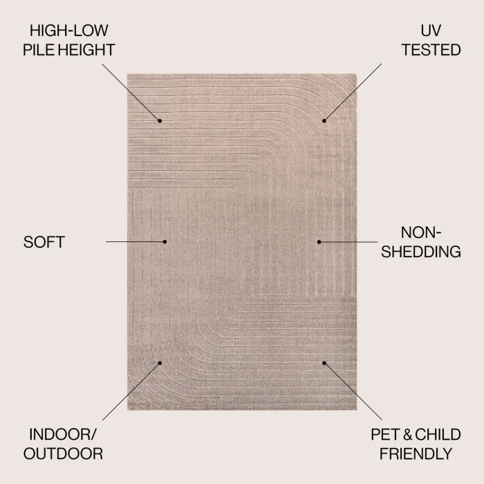 Jonathan Y SCANDINAVIAN Beige SCN101C 3ft.-11in. X 6ft. Rect. Rug