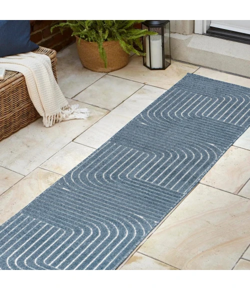 Jonathan Y SCANDINAVIAN Blue SCN101D 2ft. X 8ft. Rect. Rug
