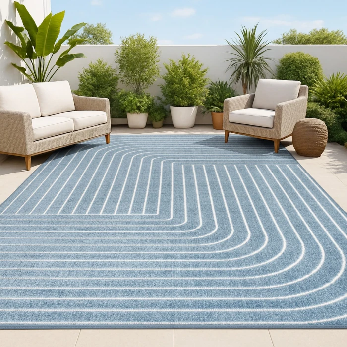 Jonathan Y SCANDINAVIAN Blue SCN101D 2ft.-11in. X 5ft. Rect. Rug