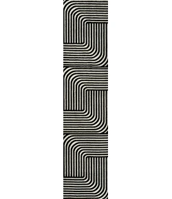 Jonathan Y SCANDINAVIAN Black SCN101G 2ft. X 8ft. Rect. Rug