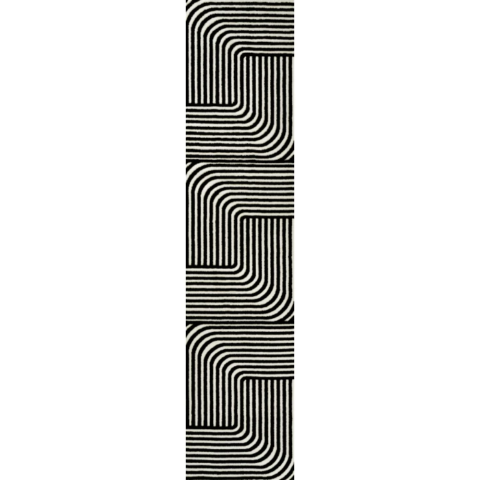 Jonathan Y SCANDINAVIAN Black SCN101G 2ft. X 8ft. Rect. Rug