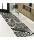 Jonathan Y SCANDINAVIAN Black SCN101G 2ft. X 8ft. Rect. Rug