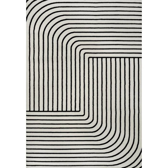 Jonathan Y SCANDINAVIAN Black SCN101G 3ft.-11in. X 6ft. Rect. Rug