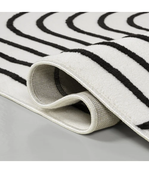 Jonathan Y SCANDINAVIAN Black SCN101G 2ft. X 8ft. Rect. Rug