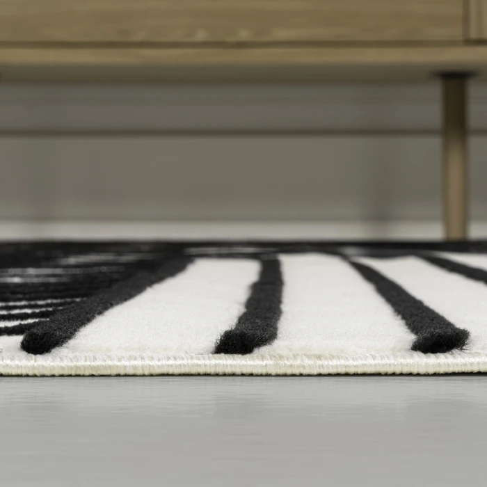 Jonathan Y SCANDINAVIAN Black SCN101G 3ft.-11in. X 6ft. Rect. Rug