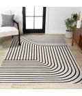 Jonathan Y SCANDINAVIAN Black SCN101G 5ft.3in. X 7ft.7in. Rect. Rug