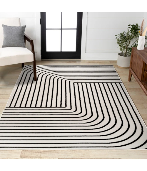 Jonathan Y SCANDINAVIAN Black SCN101G 5ft.3in. X 7ft.7in. Rect. Rug