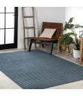 Aarhus Minimalist Scandi Striped Navy/ivory 4 ft. x 6 ft. Area Rug