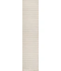 Aarhus Minimalist Scandi Striped Ivory/Cream 2 ft. x 8 ft. Runner Rug