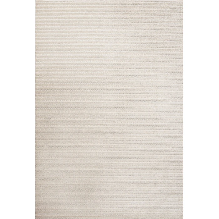 Aarhus Minimalist Scandi Striped Ivory/Cream 5 ft. x 8 ft. Area Rug