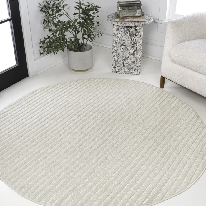 Jonathan Y SCANDINAVIAN Ivory SCN102B 7ft. Round Rug