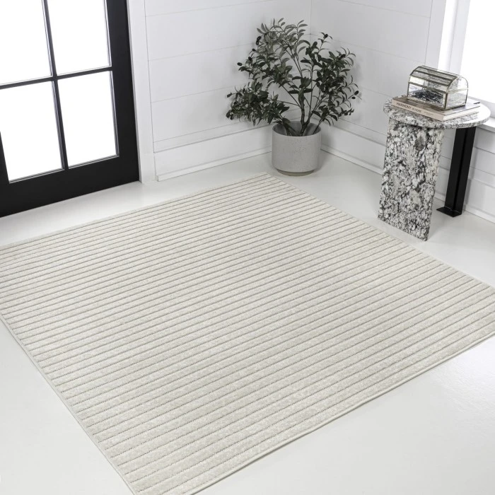 Jonathan Y SCANDINAVIAN Ivory SCN102B 5ft.3in. Square Rug
