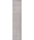 Aarhus Minimalist Scandi Striped Gray/Ivory 2 ft. x 8 ft. Runner Rug
