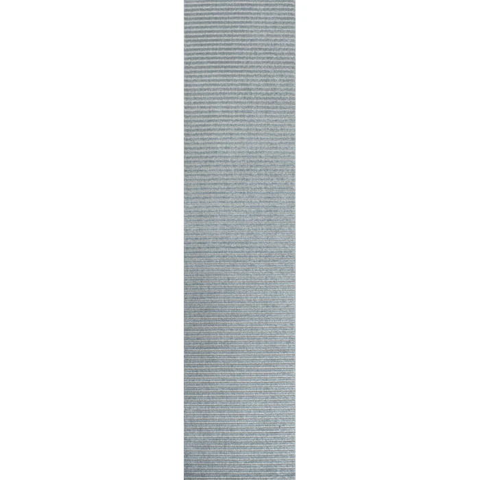 Aarhus Minimalist Scandi Striped Blue/Ivory 2 ft. x 8 ft. Runner Rug