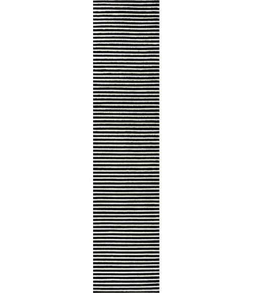 Jonathan Y SCANDINAVIAN Black SCN102F 2ft. X 8ft. Rect. Rug