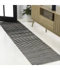 Jonathan Y SCANDINAVIAN Black SCN102F 2ft. X 8ft. Rect. Rug