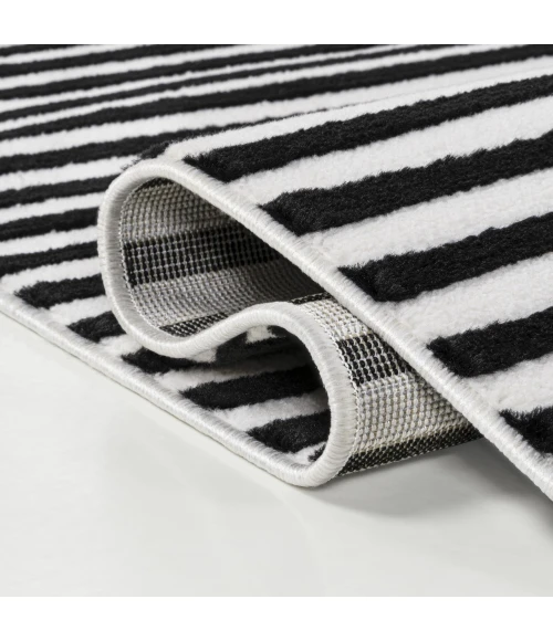 Jonathan Y SCANDINAVIAN Black SCN102F 2ft. X 8ft. Rect. Rug