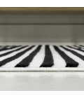 Jonathan Y SCANDINAVIAN Black SCN102F 2ft. X 8ft. Rect. Rug