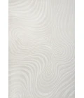 Maribo Abstract Groovy Striped Cream/Ivory 5 ft. x 8 ft. Area Rug