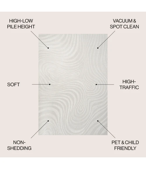 Jonathan Y SCANDINAVIAN Cream SCN103A 10ft. X 14ft. Rect. Rug