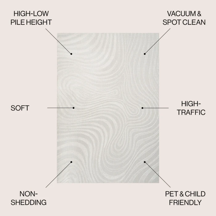 Jonathan Y SCANDINAVIAN Cream SCN103A 11ft.-10in. X 15ft. Rect. Rug