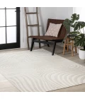 Maribo Abstract Groovy Striped Cream/Ivory 5 ft. x 8 ft. Area Rug