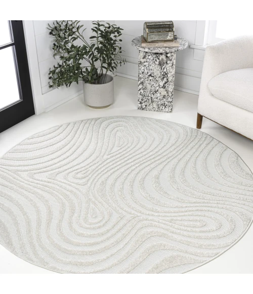 Jonathan Y SCANDINAVIAN Cream SCN103A 6ft. Round Rug
