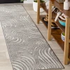 Jonathany Scandinavian SCN103B Gray/Ivory Area Rug 2 ft. X 8 ft. Runner