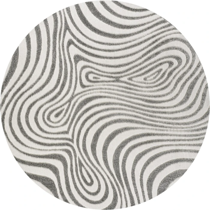 Jonathan Y SCANDINAVIAN Gray SCN103B 7ft. Round Rug