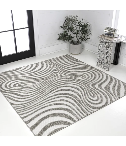 Jonathan Y SCANDINAVIAN Gray SCN103B 7ft.-9in. Square Rug