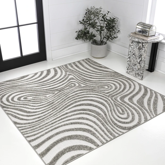Jonathan Y SCANDINAVIAN Gray SCN103B 6ft. Square Rug