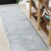 Jonathany Scandinavian SCN103C Light Blue/Ivory Area Rug 2 ft. X 8 ft. Runner