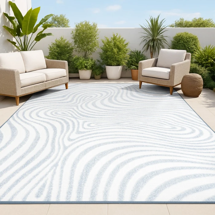 Jonathan Y SCANDINAVIAN Blue SCN103C 6ft. X 9ft. Rect. Rug