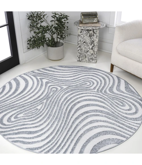 Jonathan Y SCANDINAVIAN Blue SCN103C 5ft.3in. Round Rug