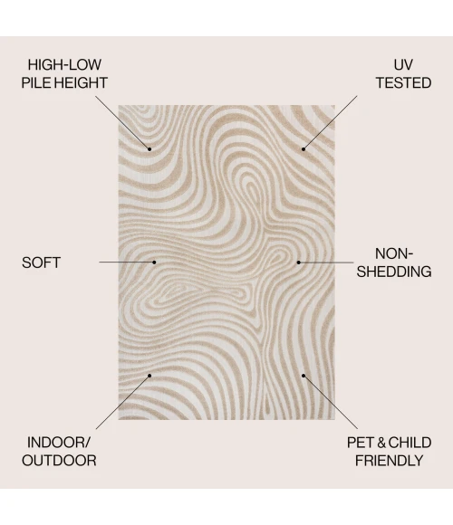 Jonathan Y SCANDINAVIAN Beige SCN103D 5ft.3in. X 7ft.7in. Rect. Rug