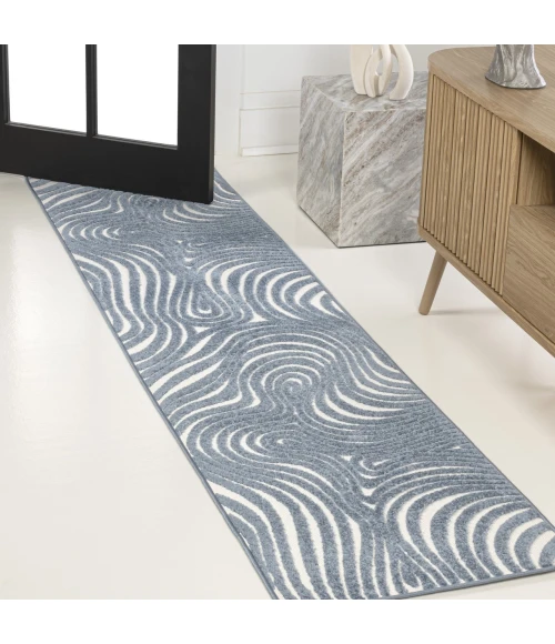Jonathan Y SCANDINAVIAN Blue SCN103E 2ft. X 8ft. Rect. Rug