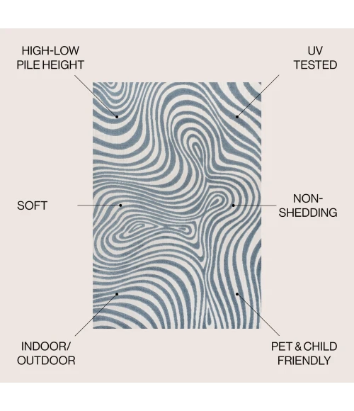 Jonathan Y SCANDINAVIAN Blue SCN103E 2ft.-11in. X 5ft. Rect. Rug