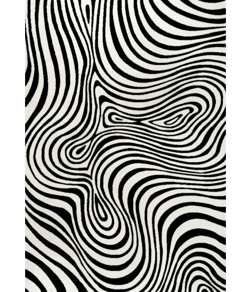 Jonathan Y SCANDINAVIAN Black SCN103F 5ft.3in. X 7ft.7in. Rect. Rug