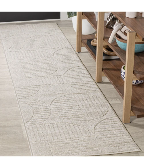 Jonathan Y SCANDINAVIAN Ivory SCN104B 2ft.-2in. X 10ft. Rect. Rug