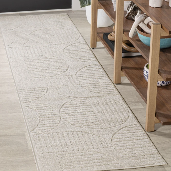 Jonathan Y SCANDINAVIAN Ivory SCN104B 2ft.-2in. X 10ft. Rect. Rug