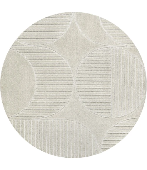 Jonathan Y SCANDINAVIAN Ivory SCN104B 5ft.3in. Round Rug