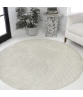 Jonathan Y SCANDINAVIAN Ivory SCN104B 5ft.3in. Round Rug