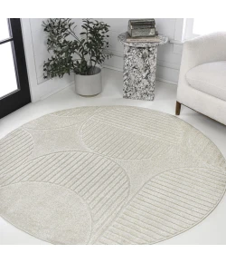 Jonathan Y SCANDINAVIAN Ivory SCN104B 5ft.3in. Round Rug