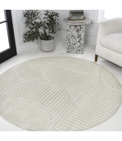 Jonathan Y SCANDINAVIAN Ivory SCN104B 5ft.3in. Round Rug